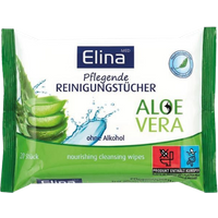 Elina Med Aloe Vera Nourishing Cleansing Wipes – 20 Pcs elina med aloe vera nourishing cleansing wipes – 20 pcs