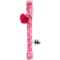 hunter khb glossy dots cat collar – pink