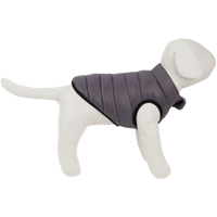 peppy buddies ultra light grey puffy dog jacket – xl