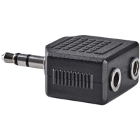 nedis stereo audio 3.5 mm male to 2x 3.5 mm female adapter