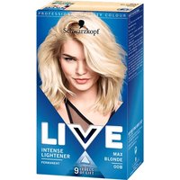 schwarzkopf live ultra brights permanent hair colour – 00b max blonde