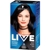 schwarzkopf live permanent hair colour – 099 deep black