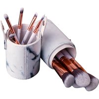 basicplus makeup brush set & case – 10 pcs