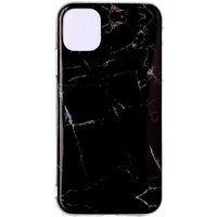 basicplus iphone 11 cover – black marble