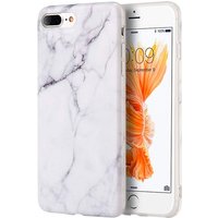 basicplus iphone 8+ cover – white marble