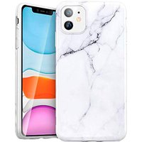 basicplus iphone 11 cover – white marble