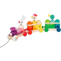 janod zigolos multicolour pull train