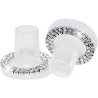 clean heels heel stoppers transperant with crystals – small