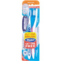 wisdom regular plus medium toothbrush – 2 pcs