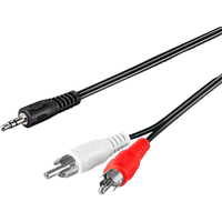 goobay aux adapter audio cable – 0 5 m