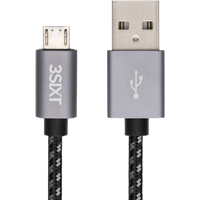 3sixt usb a 2.0 to micro usb nylon charging cable – 1 m