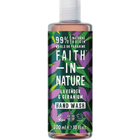faith in nature lavender & geranium hand soap – 400 ml