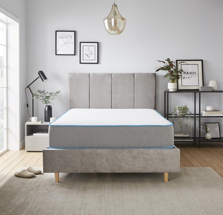 cielo open coil spring memory foam deep quilted sprung mattress – 2ft6 shorty small single (75cm x 175cm)