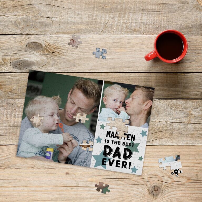 personalised jigsaw puzzle – father's day – 120 pcs