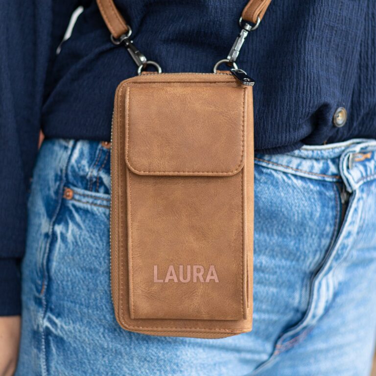 personalised phone bag