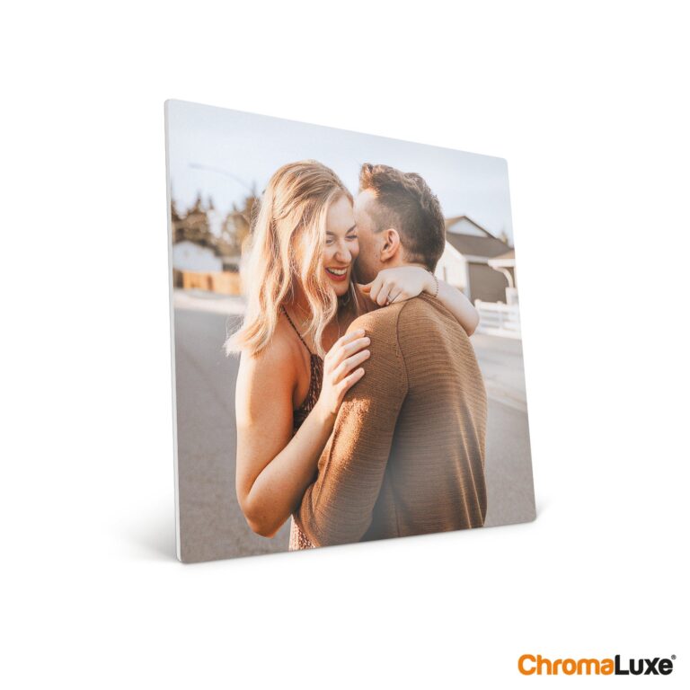 personalised aluminium print – 20 x 20 cm