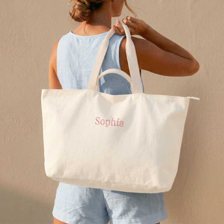 personalised beach bag
