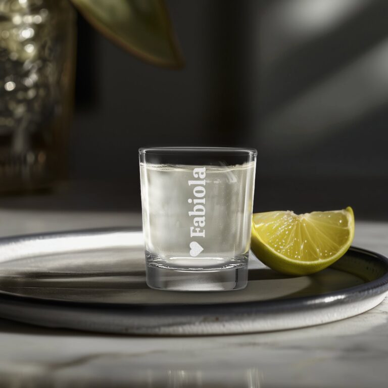 Personalised shot glass - Engraved - 6 pcs personalised shot glass – engraved – 6 pcs