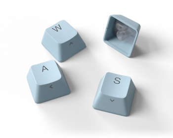 pbt keycaps: pastel blue