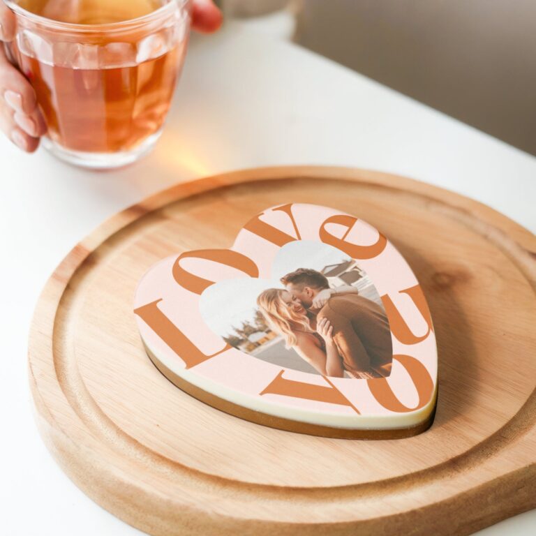 personalised chocolate heart