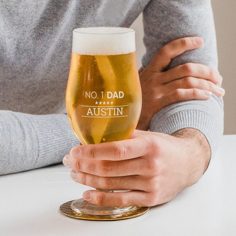 personalised beer glass