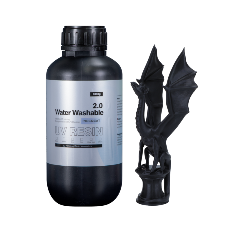 piocreat water washable resin 2.0 1kg – black