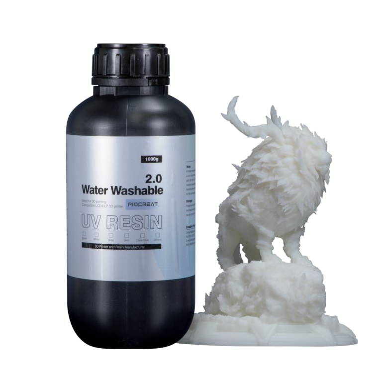 PioCreat Water-washable Resin 2.0 1KG - White piocreat water washable resin 2.0 1kg – white