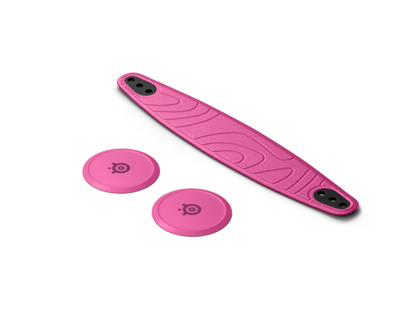 steelseries nova gaming headset booster pack: bright pink