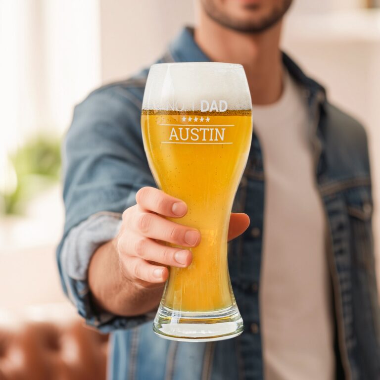 personalised beer glass – xl – 2 pcs – engraved