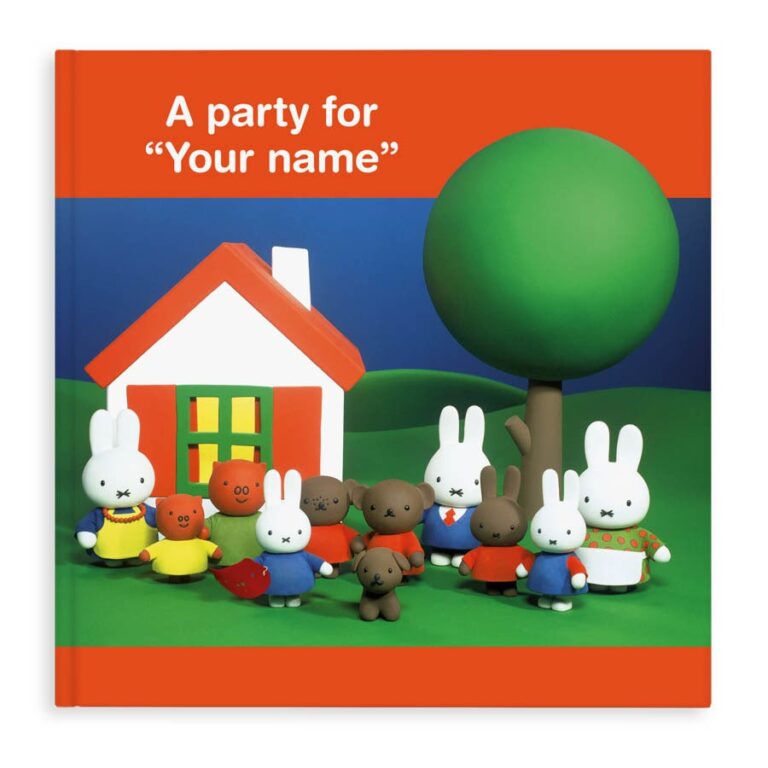 personalised children's book – miffy – a party for you – hardcover