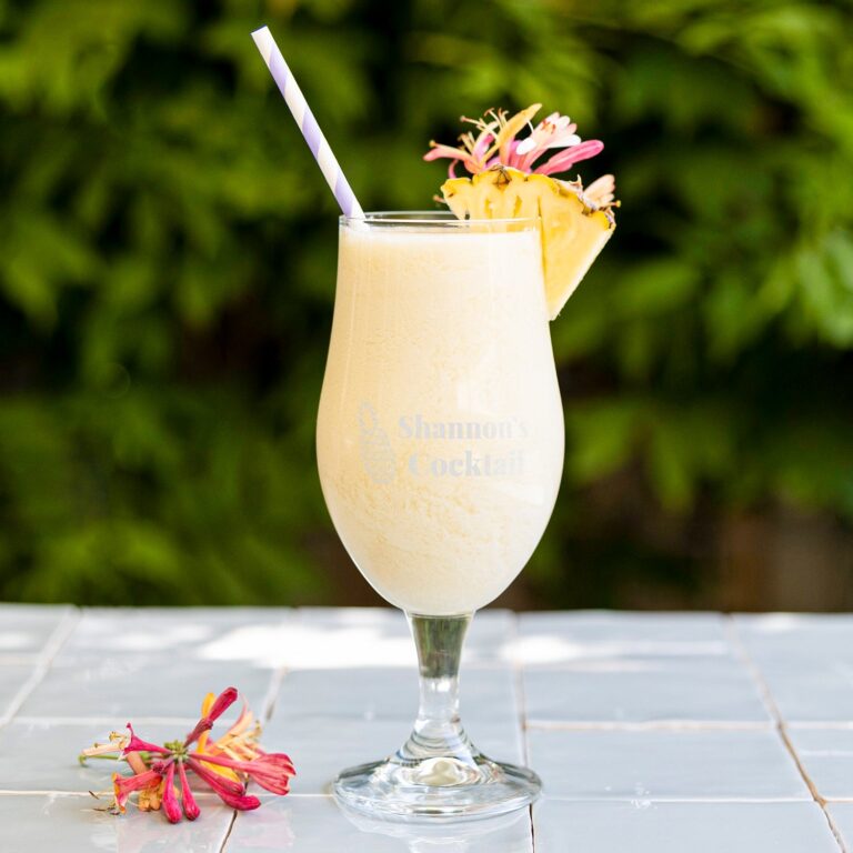 engraved cocktail glass – pina colada – 2 pcs