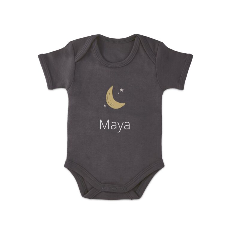 babygrow – printed – short sleeves – antracite – 86/92
