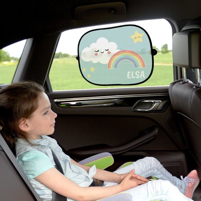 personalised car sun shades – 2 pcs