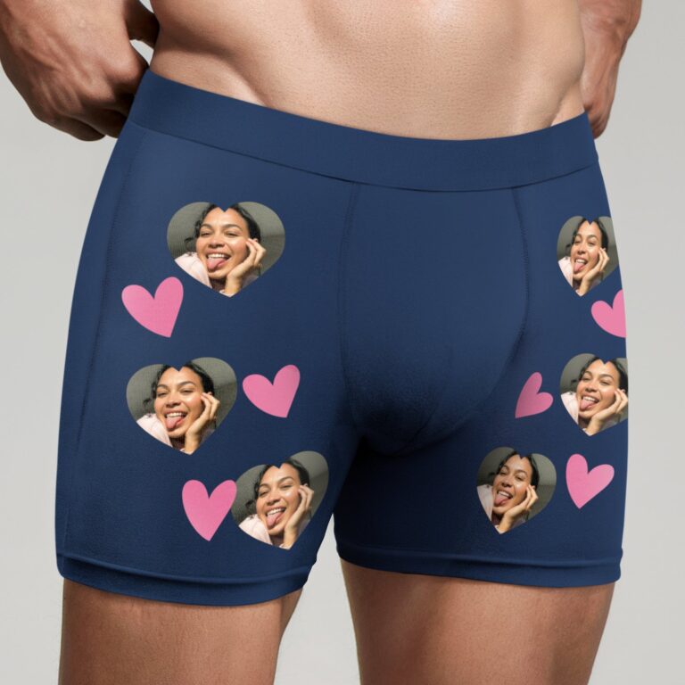 personalised boxer shorts – l – blue