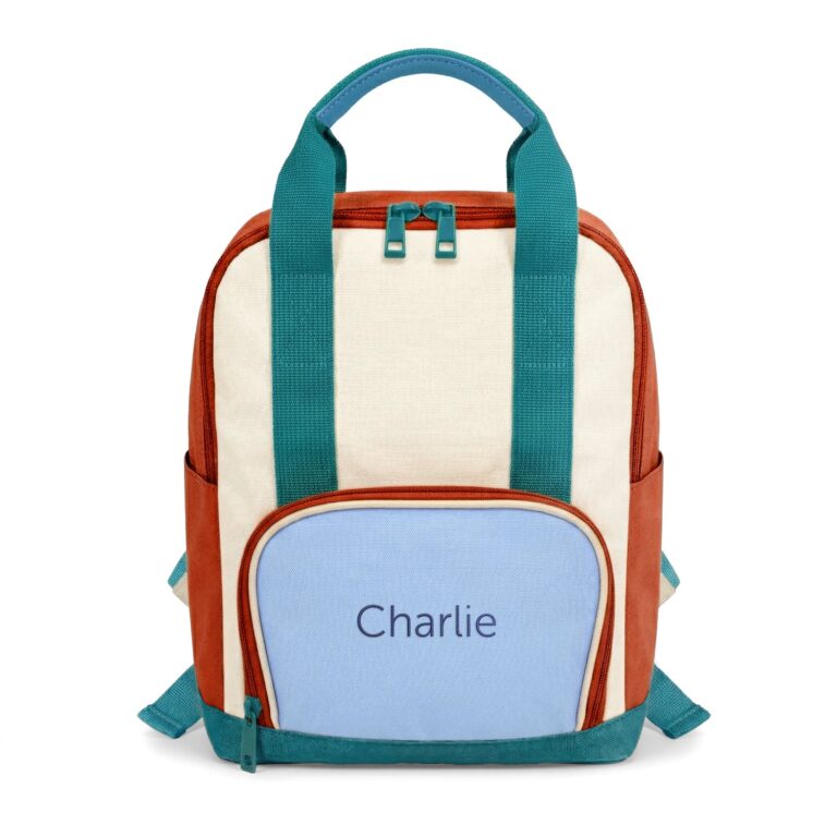 personalised children's backpack – embroidered – blue