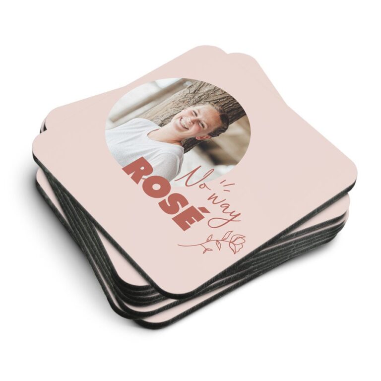 Premium Photo Coaster- Hardboard - Square - 8 pieces premium photo coaster hardboard – square – 8 pieces