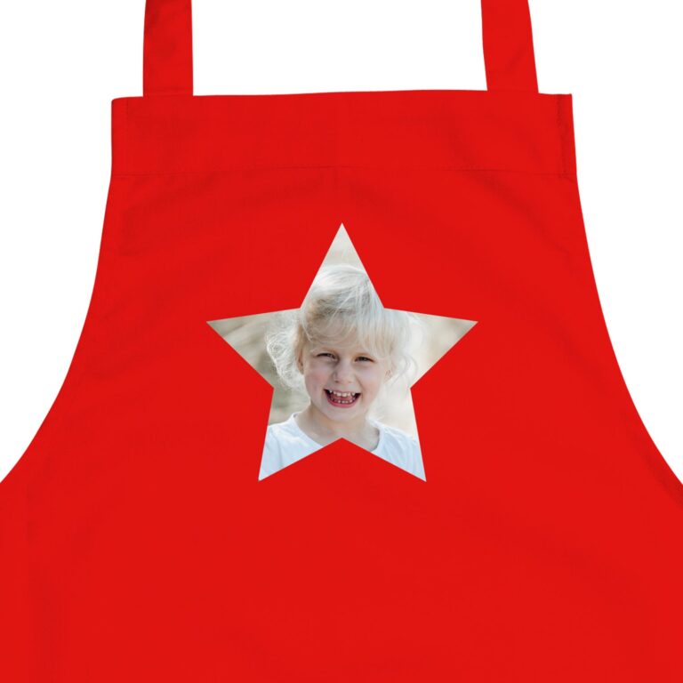 personalised children's apron – red