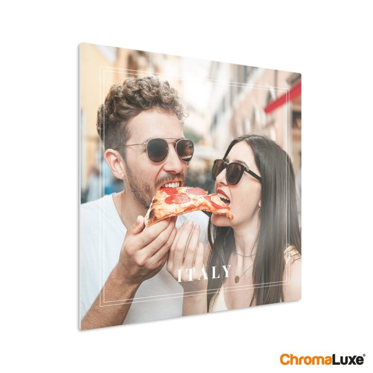 personalised aluminium print – 30 x 30 cm