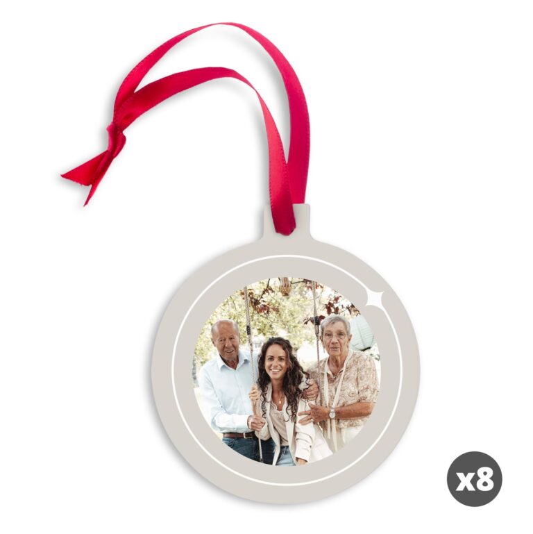 personalised christmas ornaments aluminium – bauble (8)