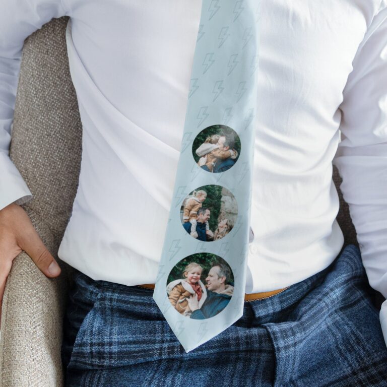 Personalised Tie - White personalised tie – white