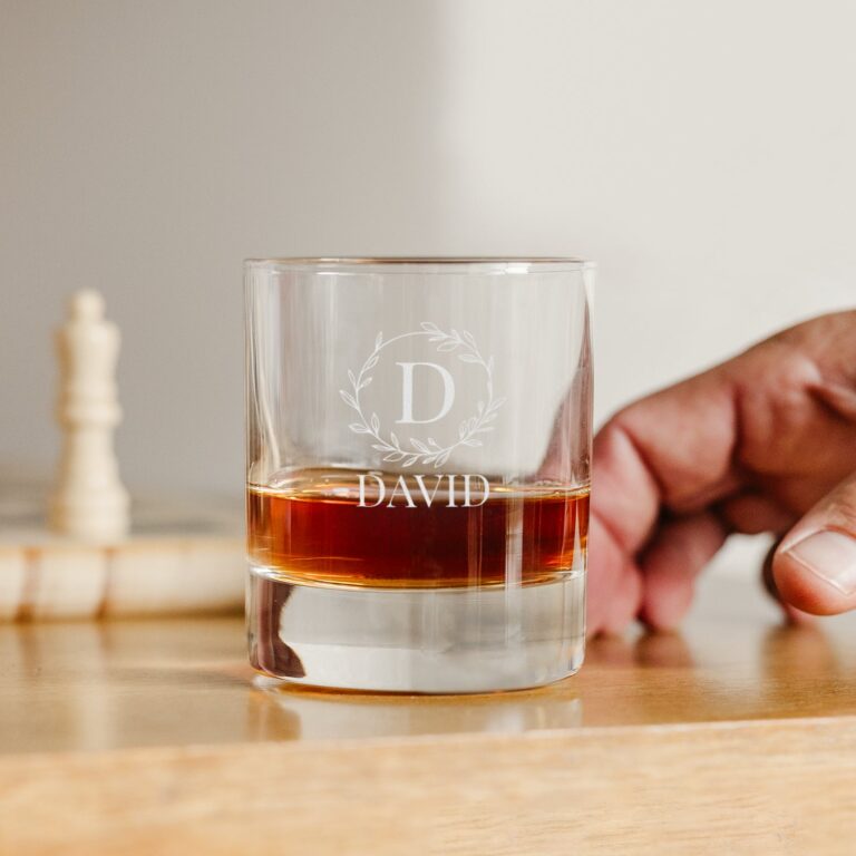 personalised whisky glasses – 6 pcs