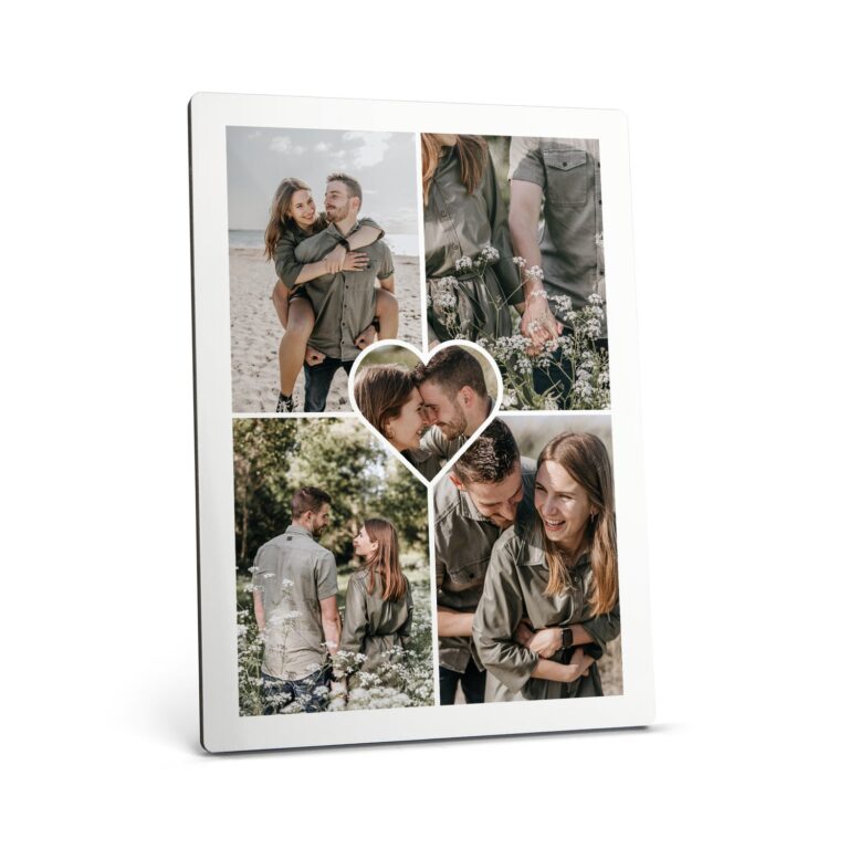 personalised photo stand – portrait – 13 x 18 cm