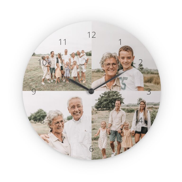 personalised round clock – large (hardboard)
