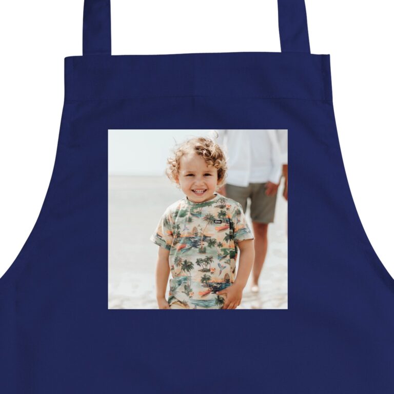 Personalised Children's Apron - Blue personalised children's apron – blue