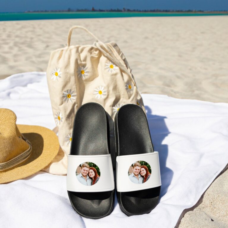 personalised sliders flip flops – black – eu 41
