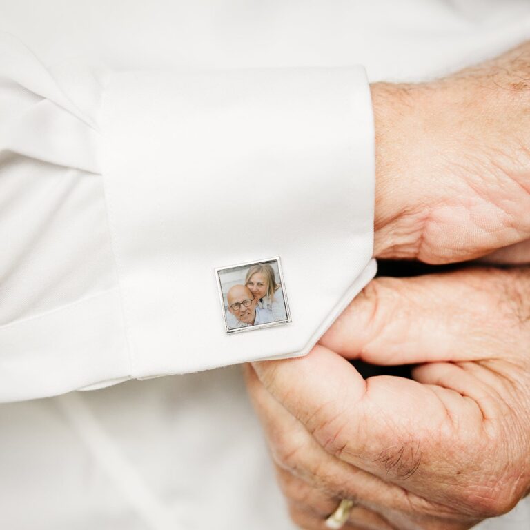 square photo cufflinks