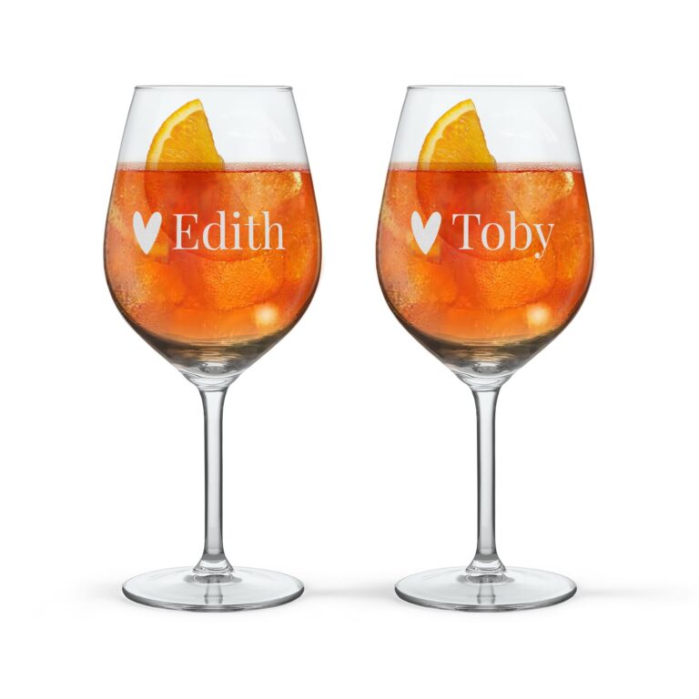 personalised aperol spritz glass – 2pcs