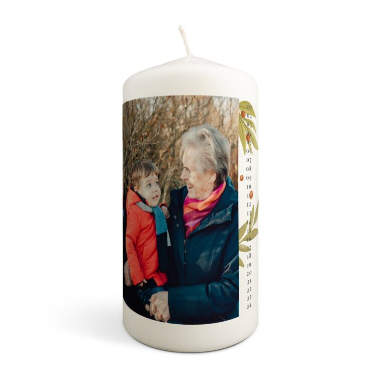 Personalised candle - Christmas Advent Candle personalised candle – christmas advent candle