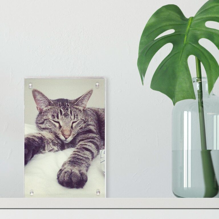 personalised photo print – transparent acrylic block – 10 x 15 cm
