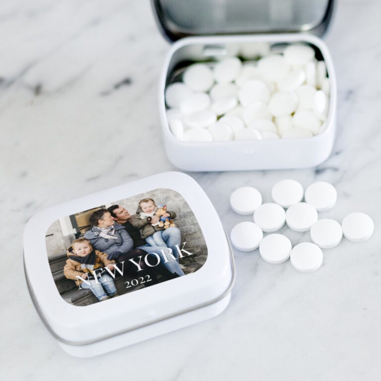 Personalised sweets tins - Peppermints - set of 10 personalised sweets tins – peppermints – set of 10